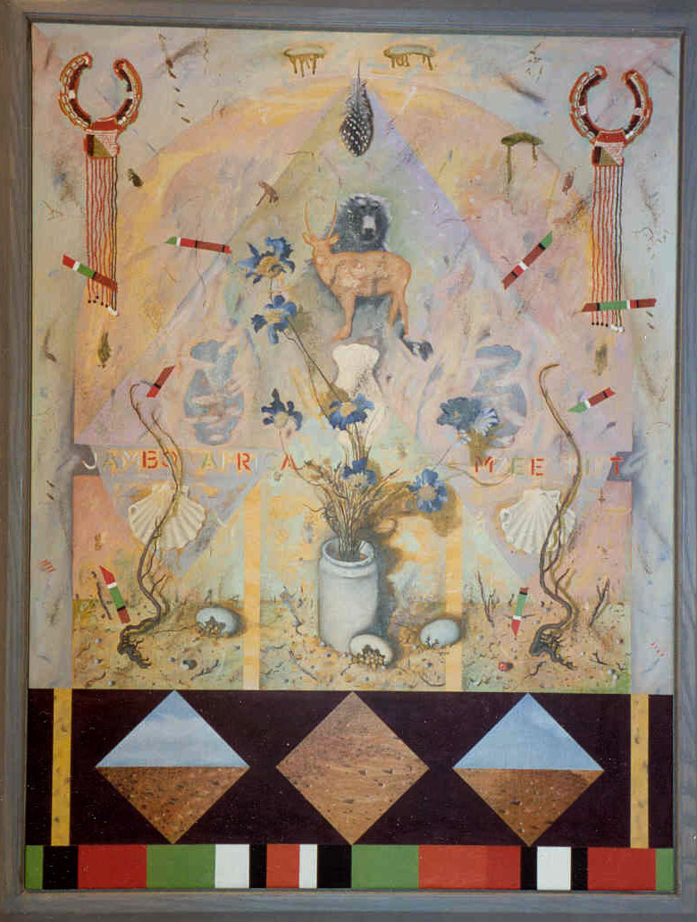 Rift Valley Vase January-March 1992 Oil on canvas 48 x 36 ins