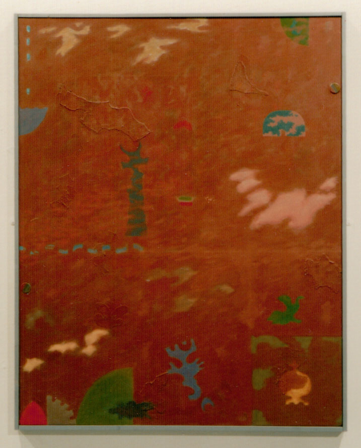 Objects, Birds & Clouds Sept-Dec 1984 Acrylic on canvas 46x36ins