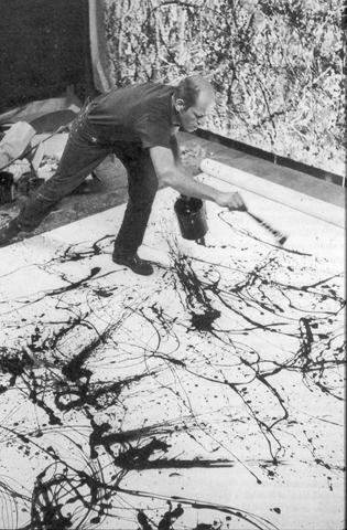Jackson Pollock 1950 photo by Hans Namuth