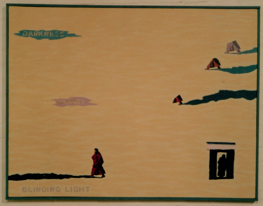 The Monk's Tale May 1983 Acrylic on canvas 48x60ins