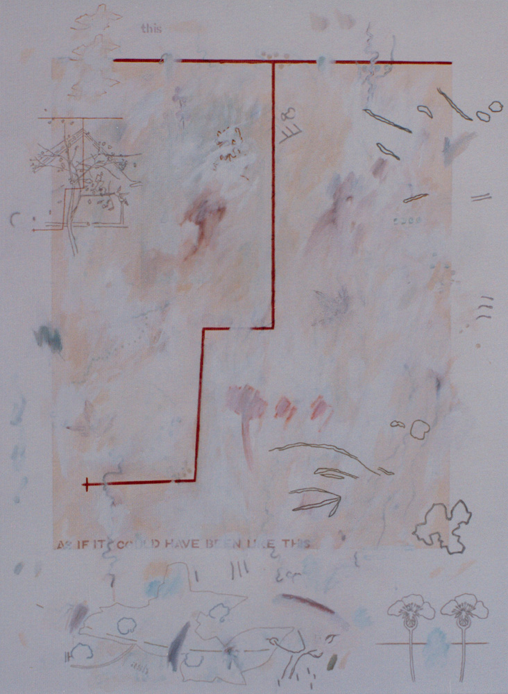 As if it could have been Feb 1996 Mixed media on board 48 x 36 ins