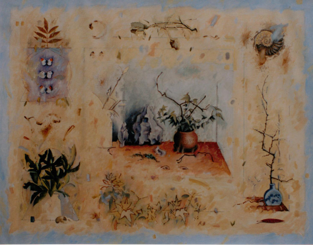 Signature of All Things II July-Sept 1995 Oil on prepared paper 36 x 48 ins
